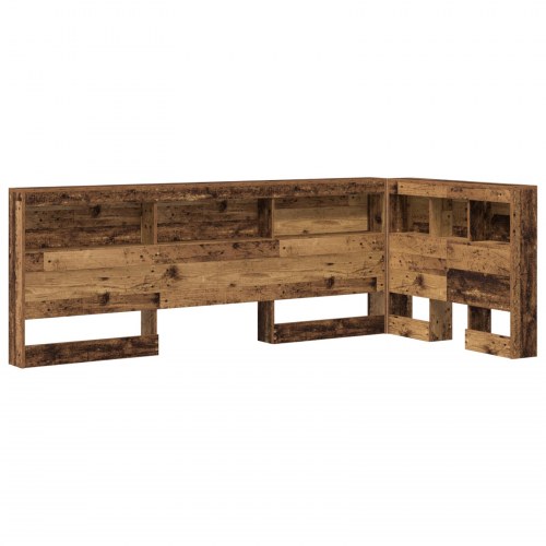 Opbevaringssengegavl i gammelt træ - 217,5 x 97,5 x 76,5 cm