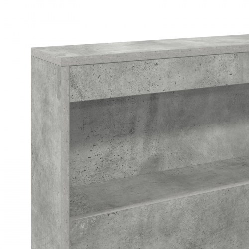 Opbevaringshovedgavl beton grå - 217,5 x 117,5 x 76,5 cm