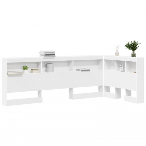 Opbevaringshovedgavl hvid 90 cm