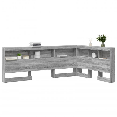 Opbevaringshovedgavl i Grå Sonoma - 207,5 x 137,5 x 76,5 cm