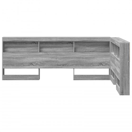 Opbevaringshovedgavl i Grå Sonoma - 207,5 x 137,5 x 76,5 cm