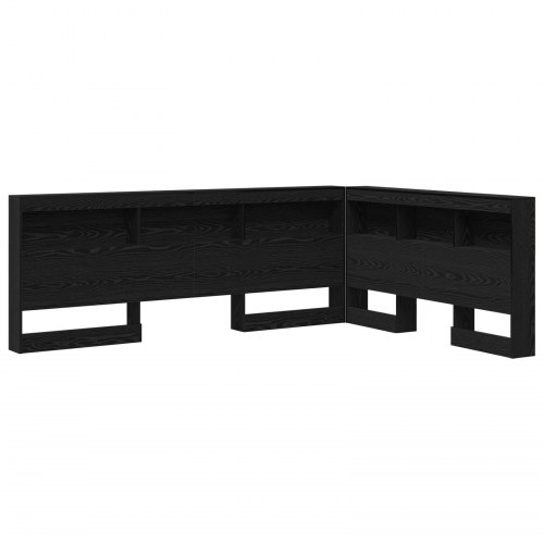 Opbevaringssengegavl i sort eg - 207,5 x 152,5 x 76,5 cm