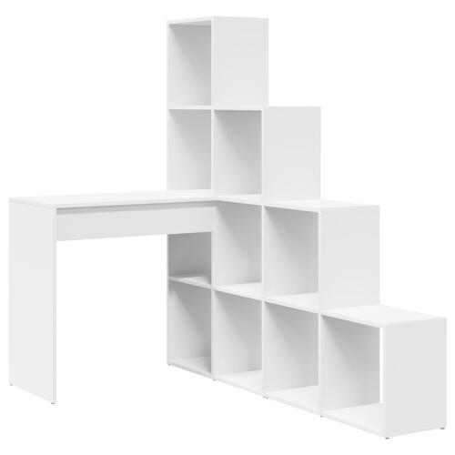Hjørneskrivebord Hvid 101,5 x 149,5 x 149,5 cm Konstrueret træ