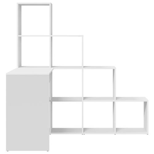 Hjørneskrivebord Hvid 101,5 x 149,5 x 149,5 cm Konstrueret træ