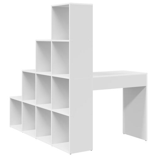 Hjørneskrivebord Hvid 101,5 x 149,5 x 149,5 cm Konstrueret træ