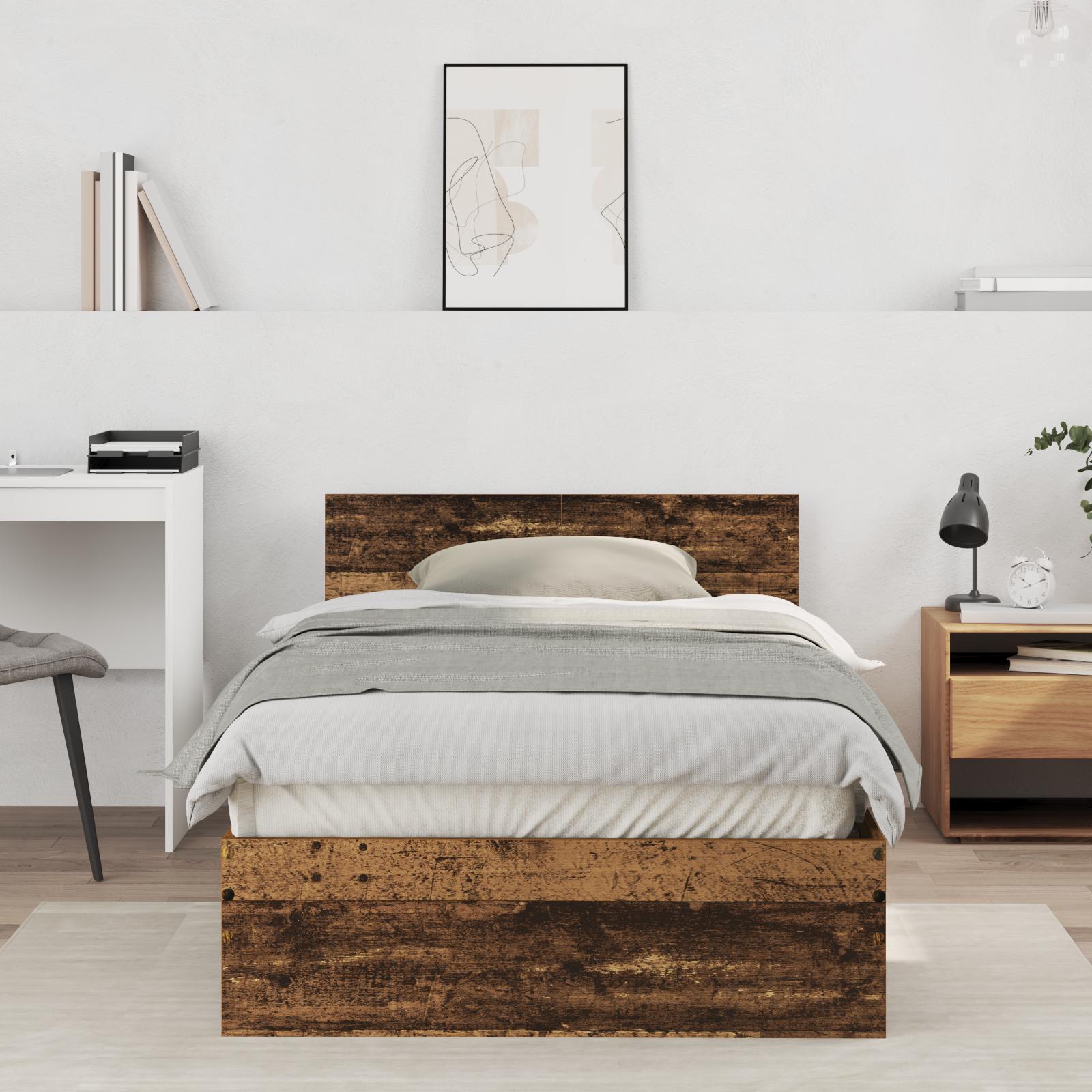Sengestel Gammelt træ 100 x 200 cm Konstrueret træ
