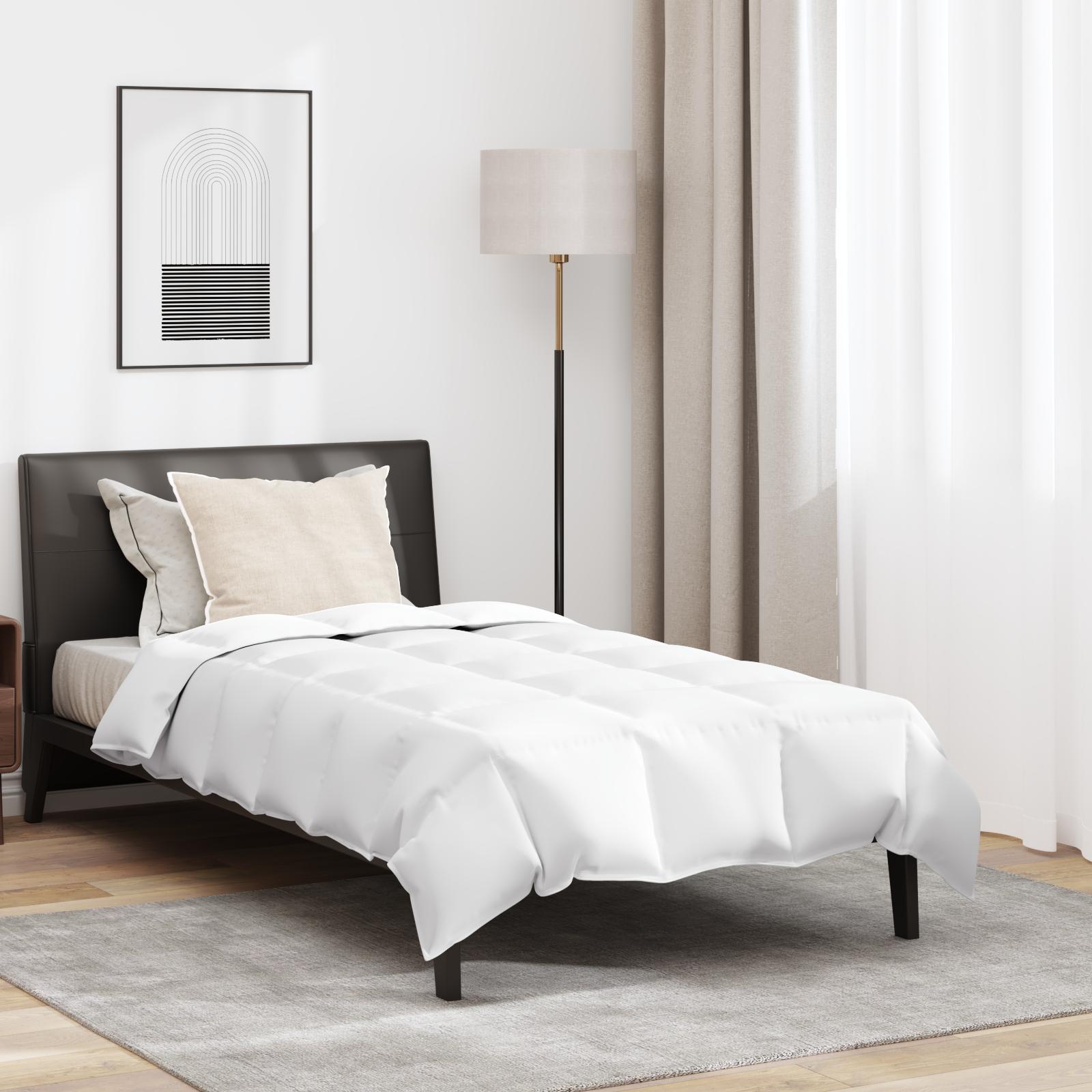 Dyne med pude 2 stk Hvid 140 x 220 cm Dun