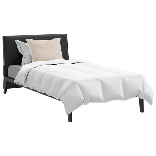 Dyne med pude 2 stk Hvid 140 x 220 cm Dun
