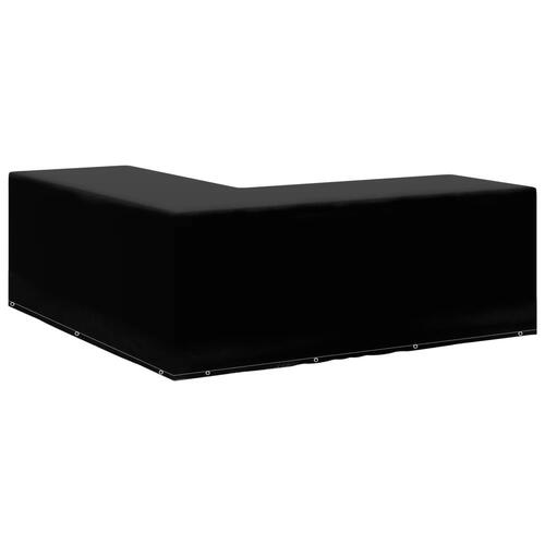Havemøbelovertræk L-formet 12 snørehuller 250x250x90 cm (OUTLET A)