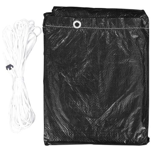 Havemøbelovertræk L-formet 12 snørehuller 250x250x90 cm (OUTLET A)