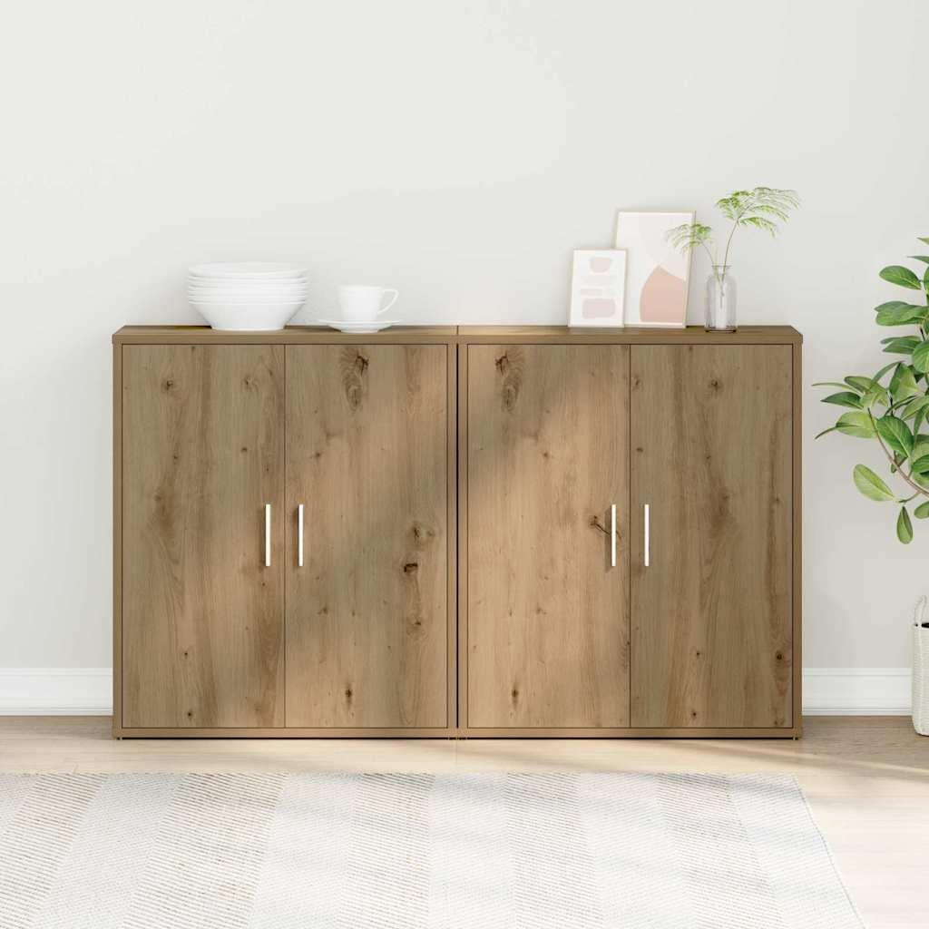 Highboard 2 stk artisan eg 60 x 31 x 70 cm Konstrueret træ