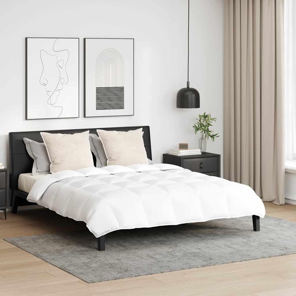 Dynebetræk sæt med 2 puder - hvid, dun/fjer, 240 × 200 cm