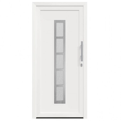 Hoveddør Hvid 108 x 208 cm PVC