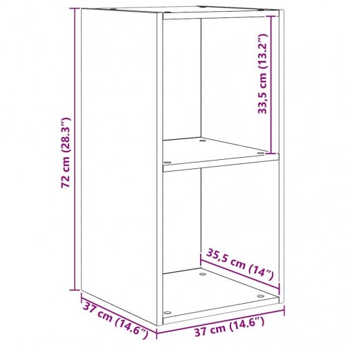 TV-møbelsæt med opbevaring 4 stk Sort eg Konstrueret træ