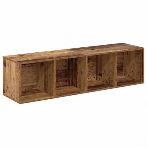 TV-møbelsæt med opbevaring 2 stk Gammelt træ 37 x 37 x 142.5 cm