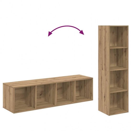 TV-møbelsæt 2 stk artisan eg 37 x 37 x 142.5 cm Konstrueret træ