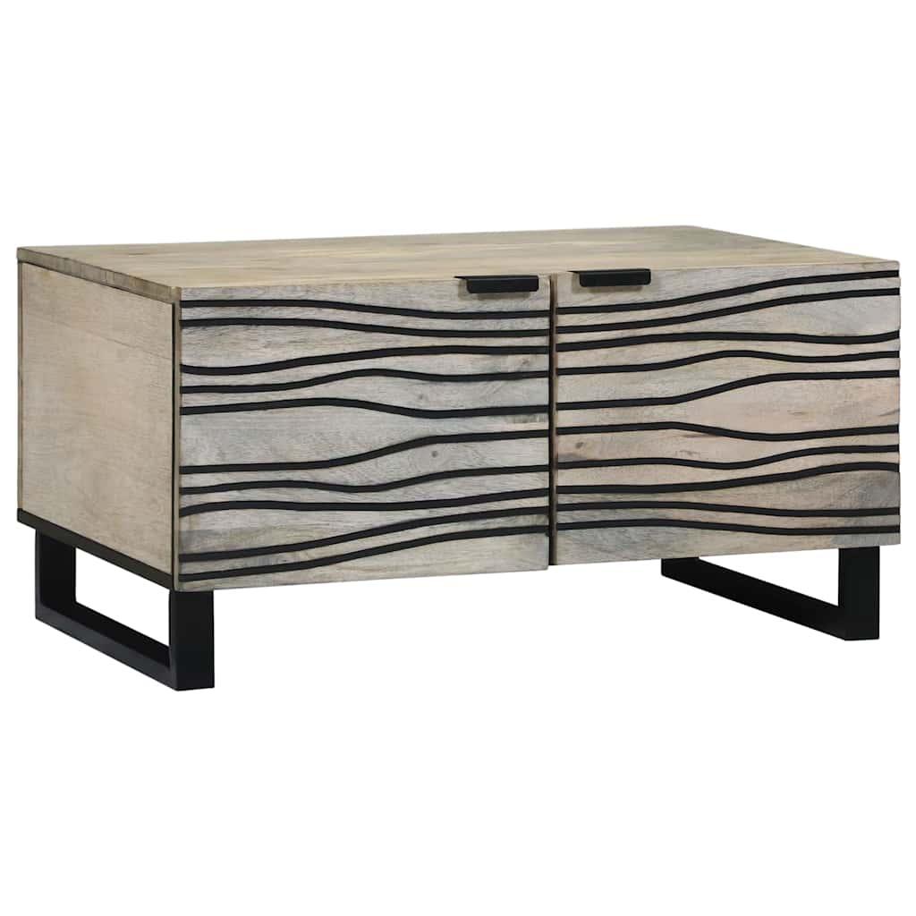 Sofabord Beige og sort 80 x 50 x 40 cm