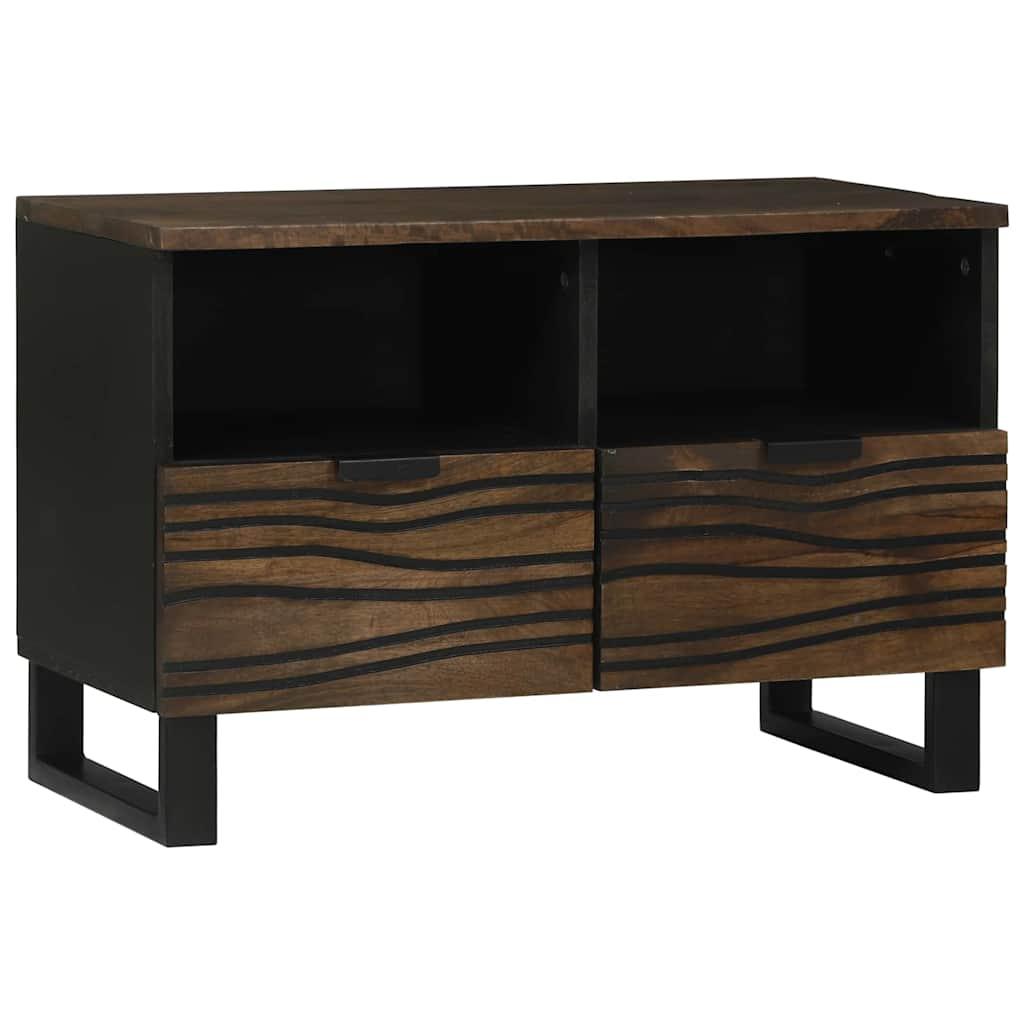 TV-skab med skuffe Brun 70 x 33 x 46 cm Massivt mangotræ