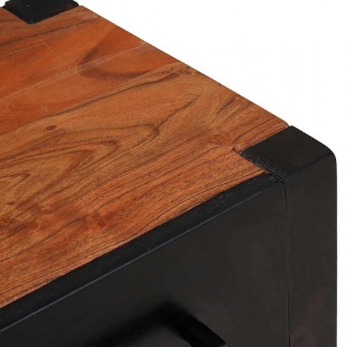 Buffeter & Skuffesystemer med skuffe med hylde med opbevaring med dør Brun 55 x 30 x 75 cm