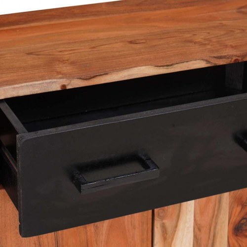 Buffeter & Skuffesystemer med skuffe med hylde med opbevaring med dør Brun 55 x 30 x 75 cm