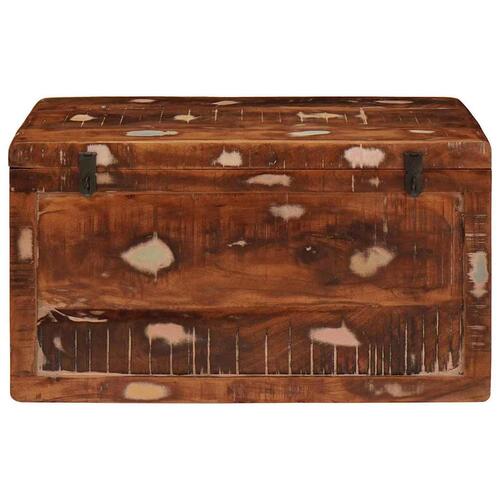 Opbevaringskasse 70 x 35 x 40 cm Massivt genanvendt træ