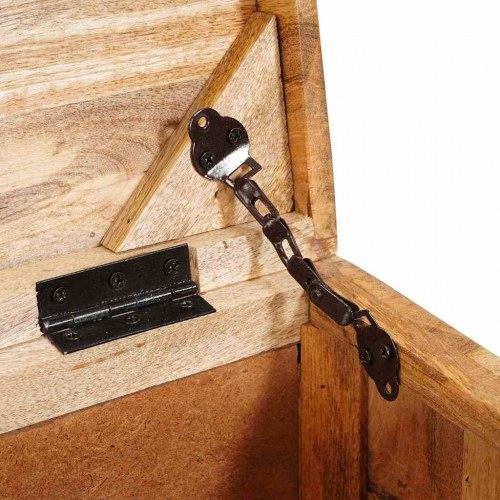 Opbevaringskasse 70 x 35 x 40 cm Massivt mangotræ