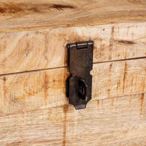 Opbevaringskasse 70 x 35 x 40 cm Massivt mangotræ