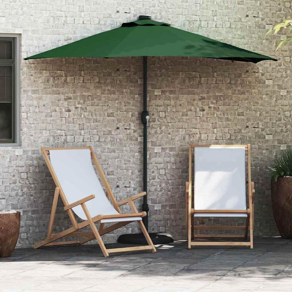 Haveparasol Grøn 294 x 150 x 223 cm Stof