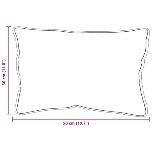 Puder 2 stk Hvid 30 x 50 cm