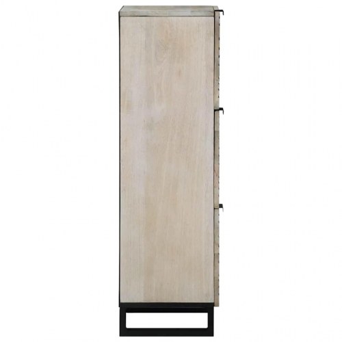 Medieopbevaringsskabe & -reoler Hvid og sort 40 x 33.5 x 110 cm