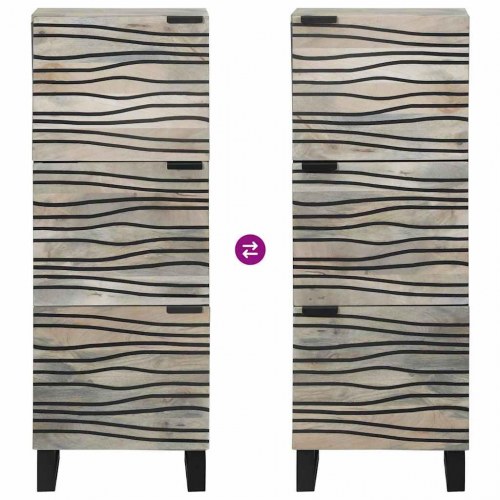 Medieopbevaringsskabe & -reoler Hvid og sort 40 x 33.5 x 110 cm