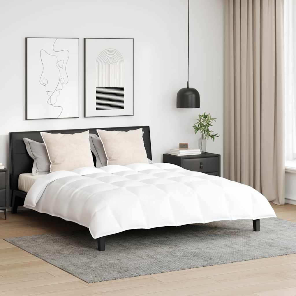 Dynebetræk sæt med 2 puder - hvid dun/fjer, 240 × 200 cm