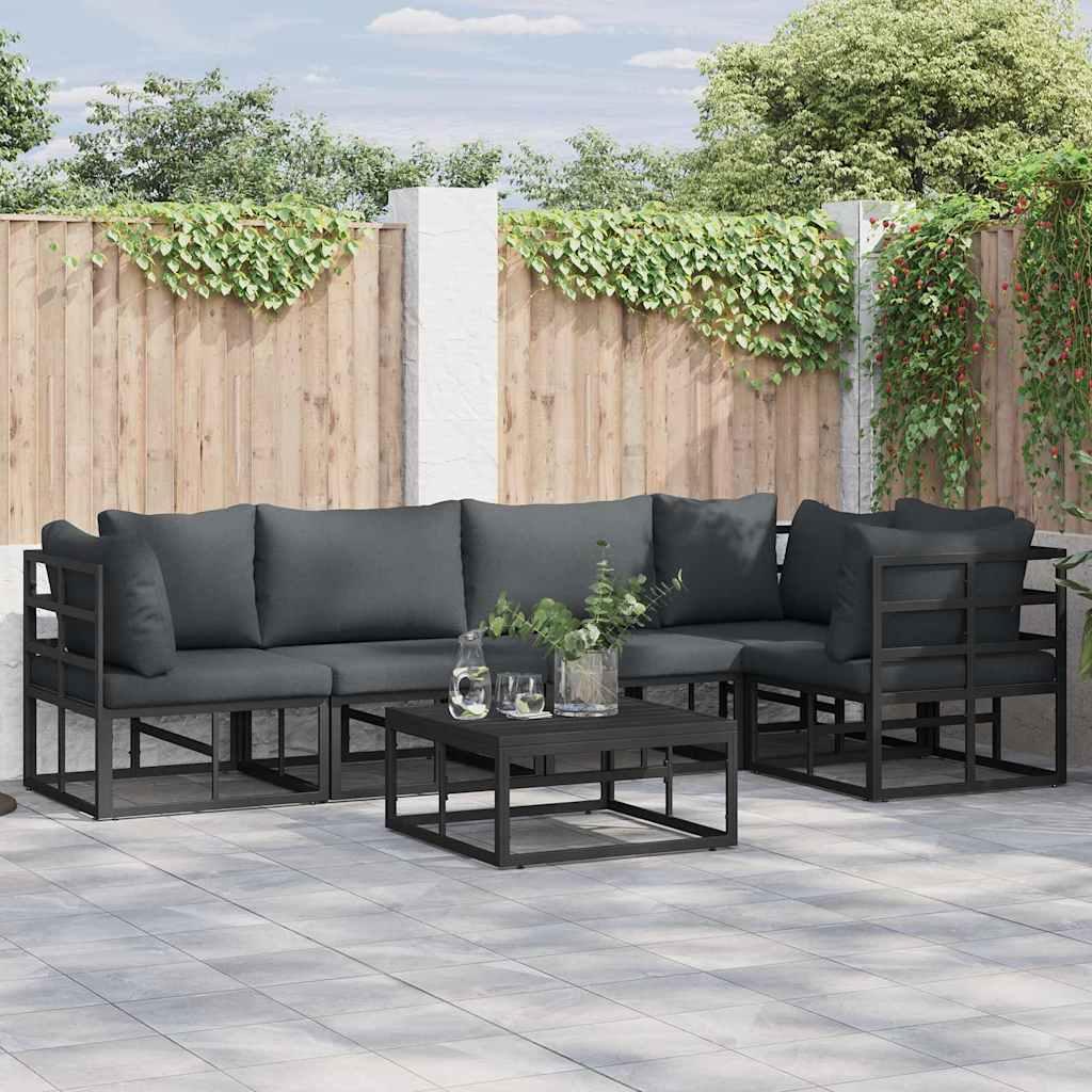 Havesofa Sæt med pude 6 stk