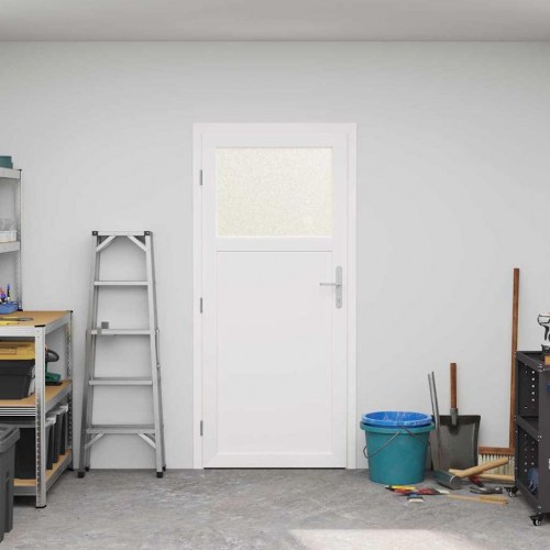 Hoveddør Hvid 88 x 198 cm PVC