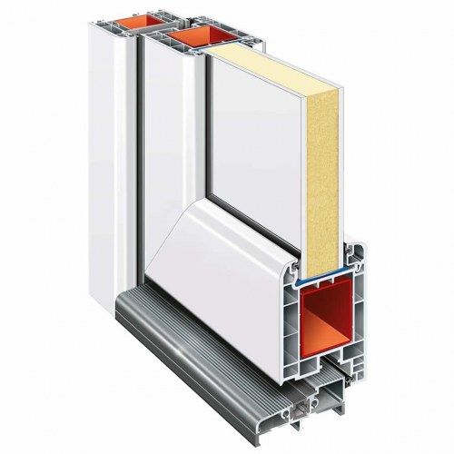 Hoveddør Hvid 88 x 198 cm PVC