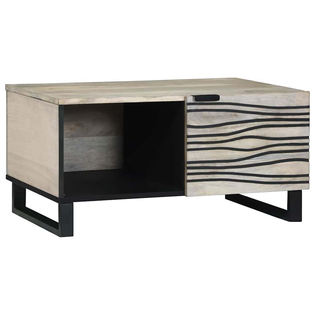 Sofabord Beige og sort 80 x 50 x 40 cm