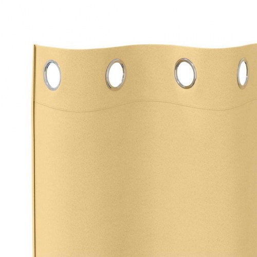 Gardiner med gardiner 2 stk Beige 175 x 140 cm Polyester