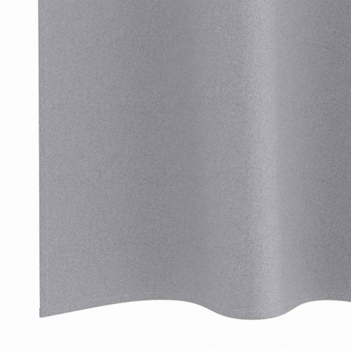 Gardiner med gardiner 2 stk Lysegrå 245 x 140 cm Polyester