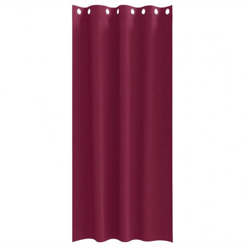 Gardiner med gardiner 2 stk Vinrød 245 x 140 cm Polyester