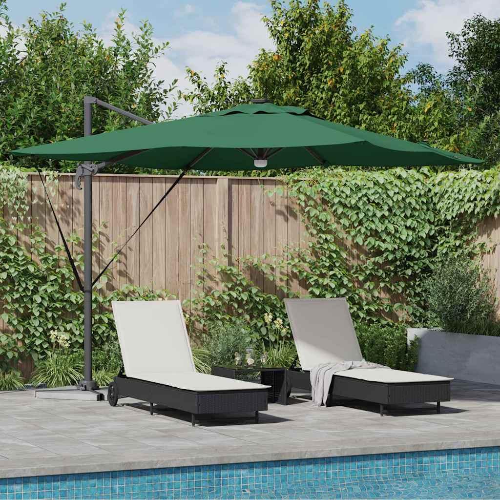 Roma Parasol Grøn 286 x 285 x 270 cm Aluminium og Polyester
