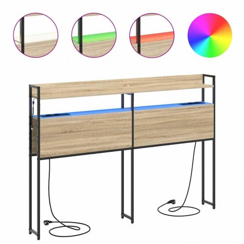 Opbevaringshovedgavl Sonoma eg 150 cm Konstrueret træ