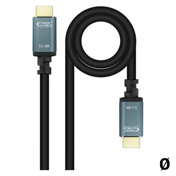 HDMI-kabel NANOCABLE 8K Ultra HD Sort 1 m