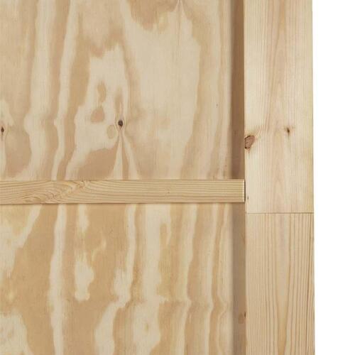 Glidende Dør med Hardware Sæt 93x232 cm Massiv Træ Fyr&& Indvendig Dør "ORKDAL" 93x232x4 cm Massiv Træ Fyr