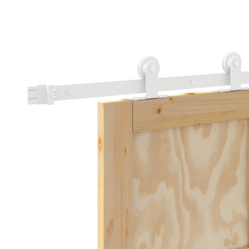 Skydedør med hardware sæt 78x232 cm massivt fyrretræ&& indvendig dør 'ORKDAL'78x232x4 cm massivt fyrretræ