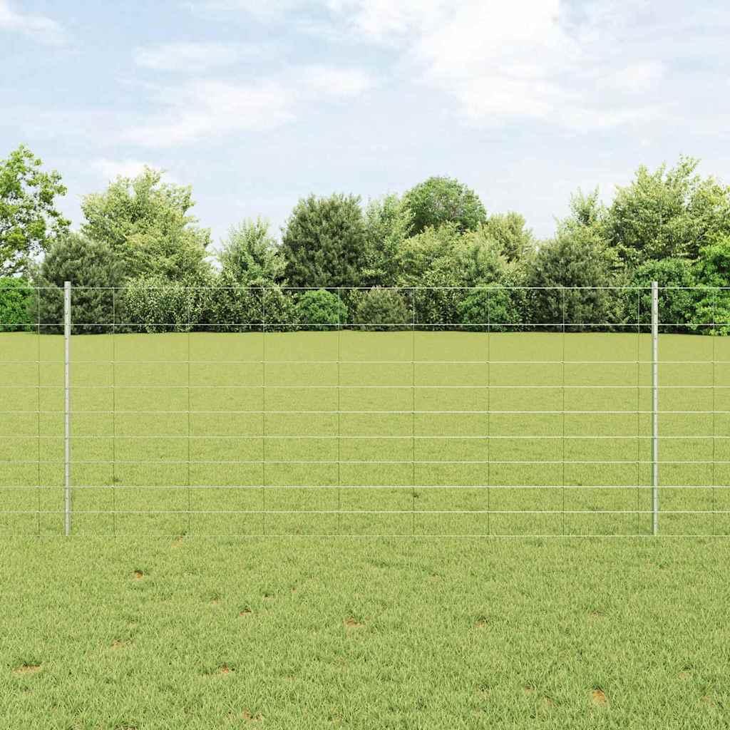 Vildthegn med stolper 25 × 1 m - galvaniseret havehegn