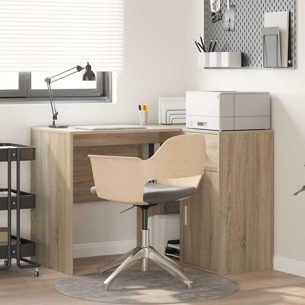 Hjørneskrivebord Sonoma eg 102 x 50 x 75 cm Konstrueret træ