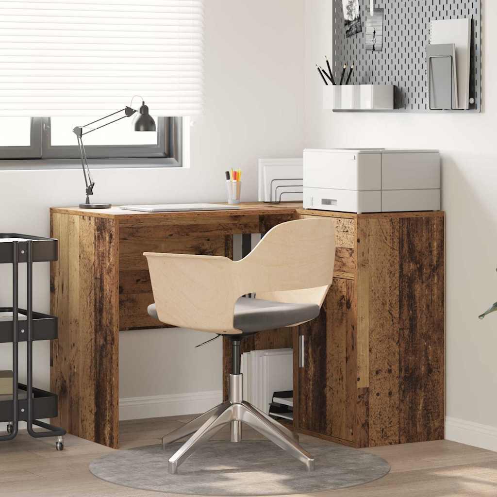 Hjørneskrivebord Gammelt Træ 102x88x75 Cm Konstrueret Træ