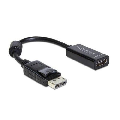 DisplayPort til HDMI adapter DELOCK - 13 cm, sort