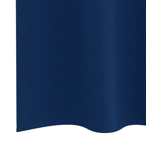 Gardiner med gardiner 2 stk Mørkeblå 245 x 140 cm Polyester