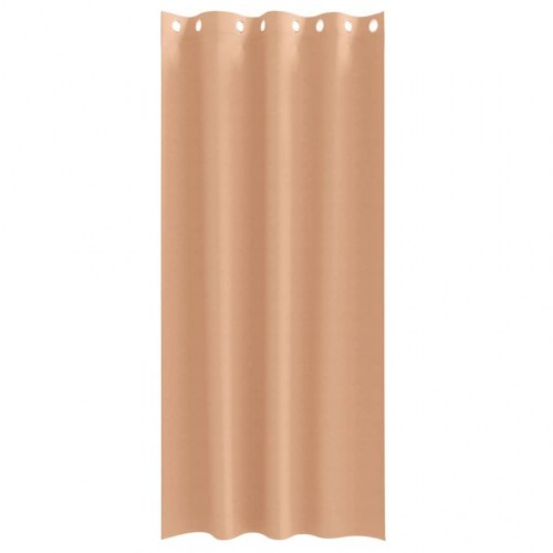 Gardiner med gardiner 2 stk Lysebrun 245 x 140 cm Polyester